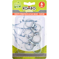 Set 6 pezzi fascette stringitubo in acciaio al carbonio zincato,