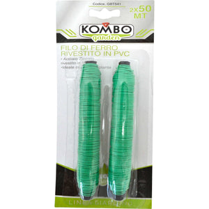 Filo di acciaio rivestito in PVC, 50mt, spessore 0.7mm 2 pezzi