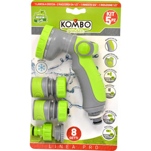 SET IRRIGAZIONE KOMBO GARDEN PRO 5 PZ COMPOSTO DA 1 LANCIA SOFTOUCH