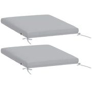 Set 2 Cuscini Sedia Giardino ¨C zephmum ¨C Grigio 50x50 cm