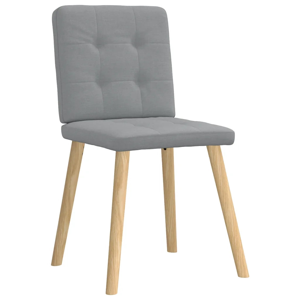 Sedie da Pranzo 6 pz Grigio Chiaro in Tessuto 3315438