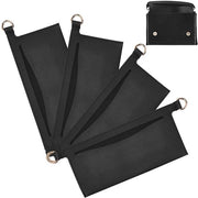 Organizzatore 4-in-1 per kit di conversione portafoglio, kit di conversione portafoglio con design clutch, portafoglio, borsa a tracolla, pezzo di conversione, pelle morbida con D-ring, nero, 17 x 6,8 cm