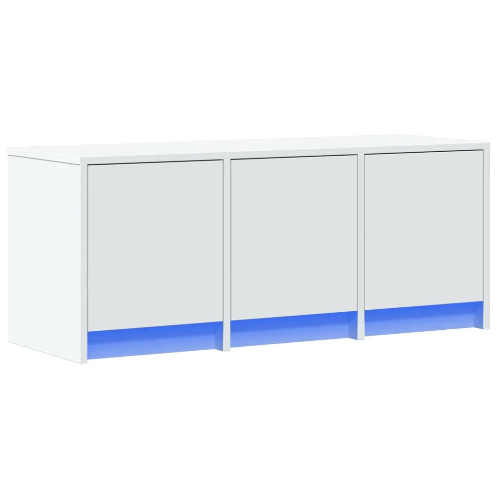Mobile Porta TV con LED Bianco 97x34x40 cm in Truciolato 852236