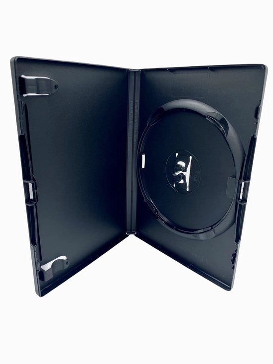 Supporto per DVD di alta qualità - Amaray - Nero - Resistente agli impatti - Riciclabile - Adatto per libretti - Supporto per dischi DVD