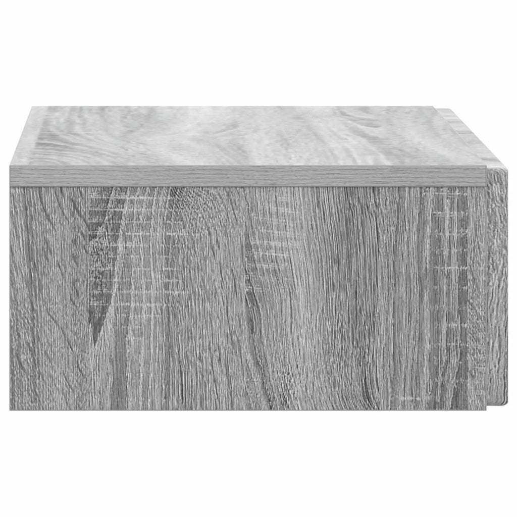 Tavolino da Parete Laterale Grigio Sonoma 59 x 34,5 x 17 cm 898491