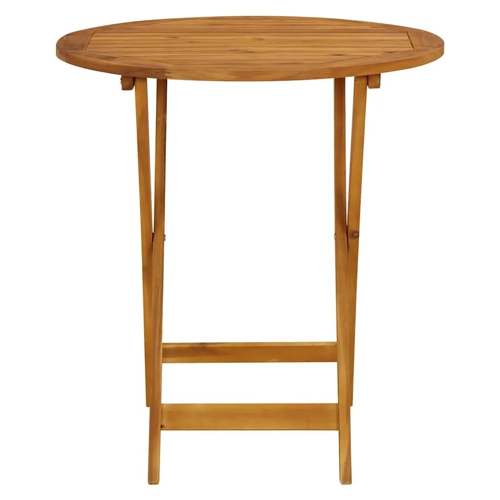 Set da Bistrot 3pz | Set Salotto da Giardino Nero in Polipropilene e Legno Massello