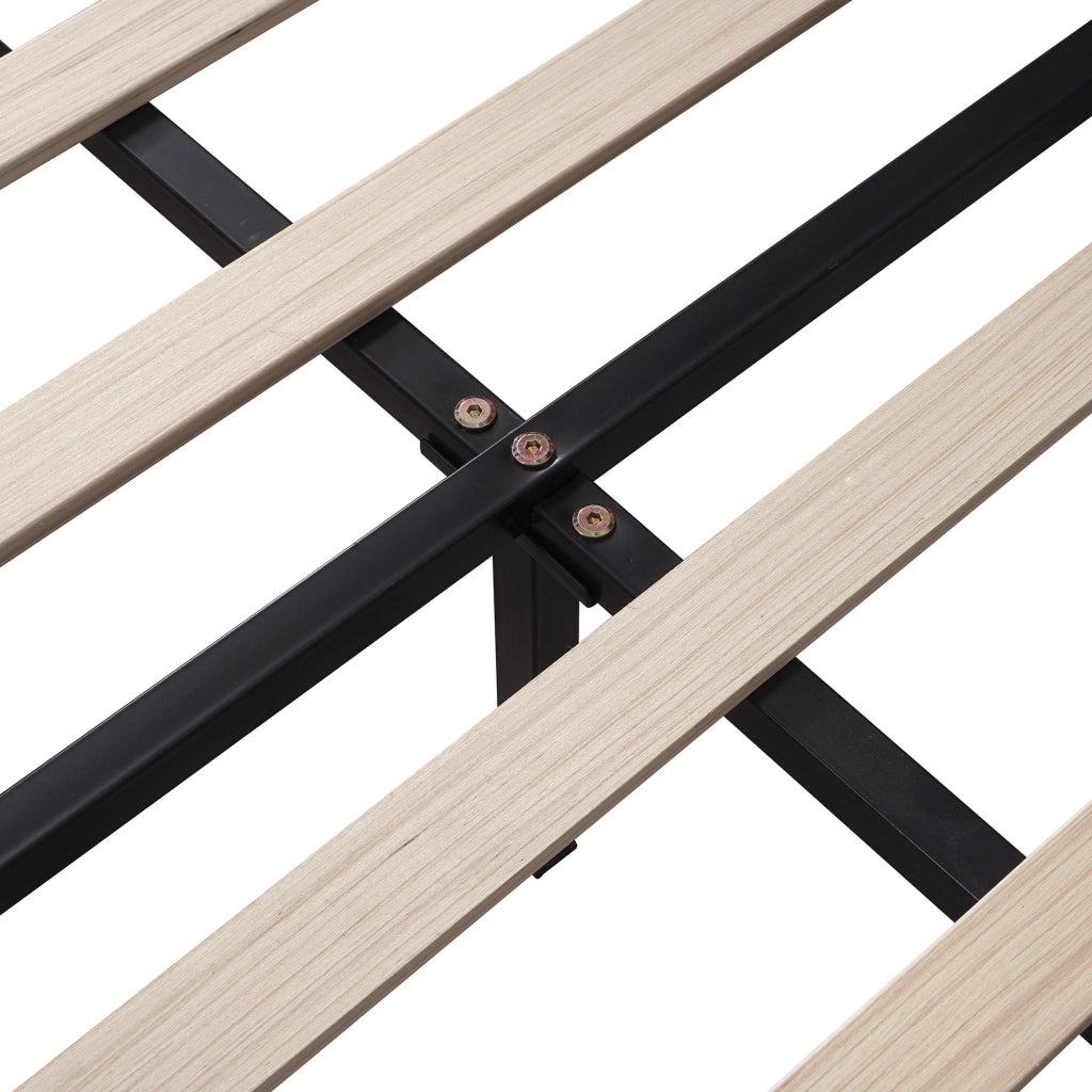 Letto Matrimoniale 140×200 cm; Letto Imbottito con Testiera Floreale; senza Materasso; Velluto Rosso