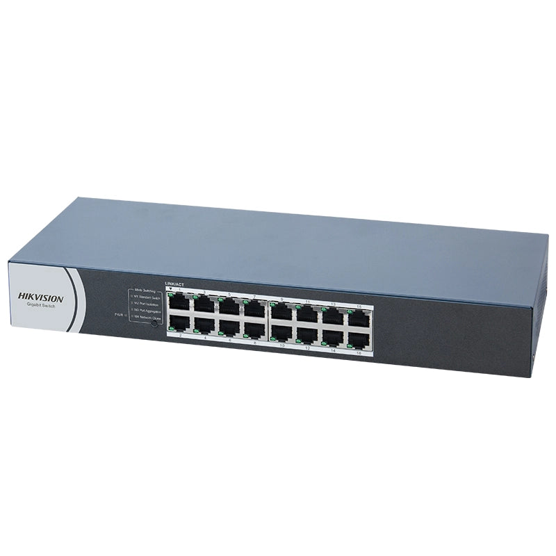 HIKVISION DS-3E0516R-O - DESKTOP SWITCH 16 PT 10/100/1000M RJ45 CASE METALLO - SOHO