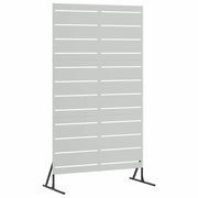 Schermo per Privacy Grigio 100 x 50 x 180 cm Acciaio CFW7309471