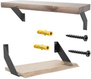 Supporti per tavole 15 cm - Sostegni per tavole neri - Supporti per tavole da parete - Sostegni per tavole - 4 pezzi - Angolo piano - Sostegni per tavole da parete