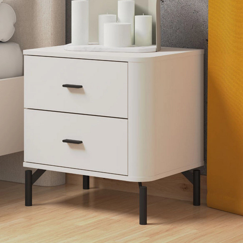 Salara, Comodino un Ripiano, 51.5x40x56h cm Bianco