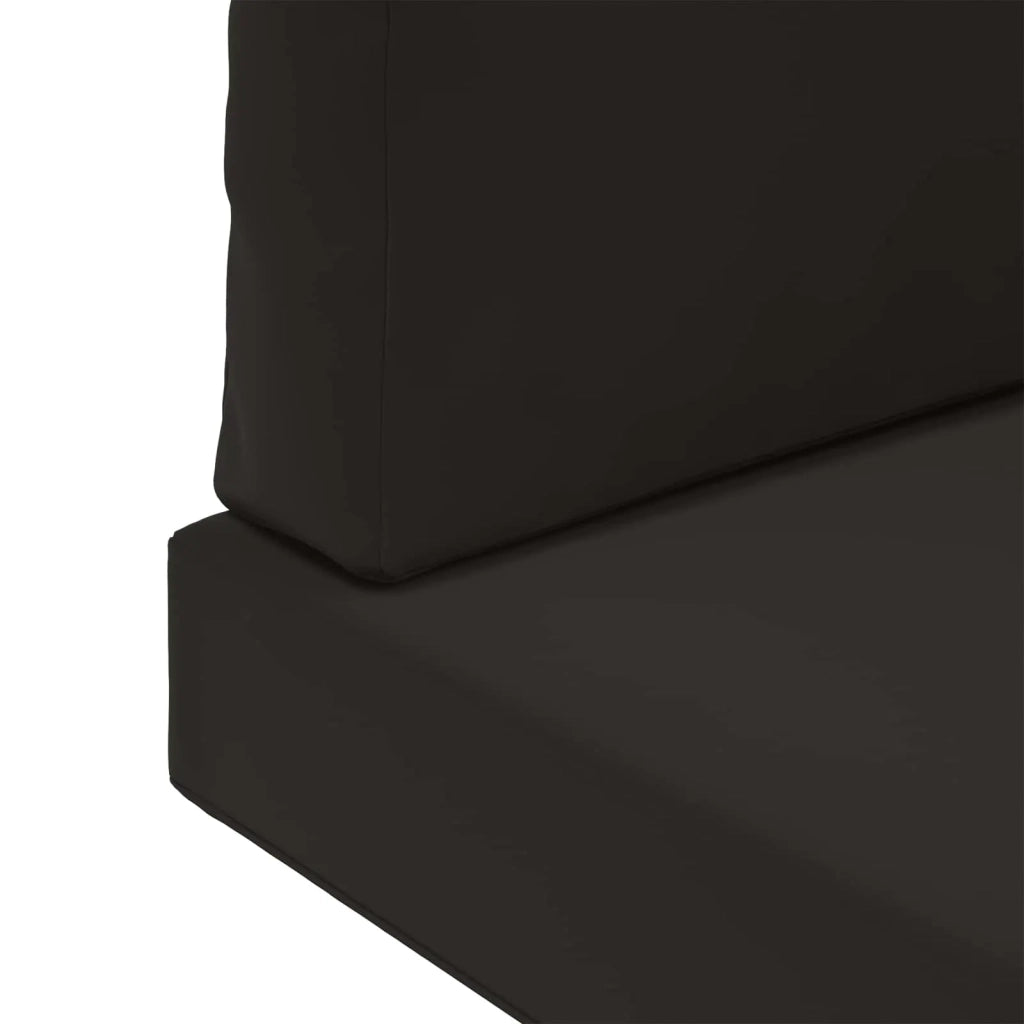 Cuscino per divano da esterno 3 pcs Nero Poliestere