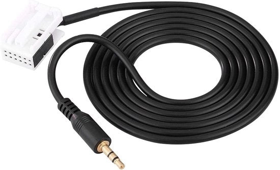 Adattatore AUX Stereo Cavo 3.5mm Ingresso AUX Mannello - Interfaccia Audio Antenna Adattatore per Peugeot Citroen Renault Volvo con VDO