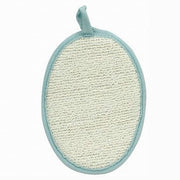Trade Shop - Spugna Per Doccia Bagno Esfoliante Cura Pelle Corpo 13x18 Cm Azzurra Ovale 79646 -