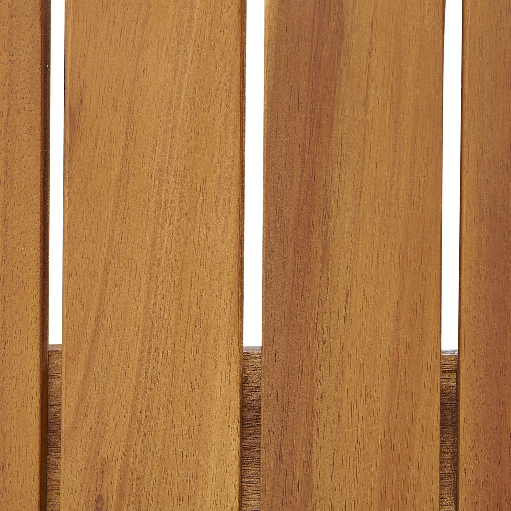 Panca da Esterno con Contenitore in Legno Massello di Acacia 2 Posti 120 cm Colore Chiaro