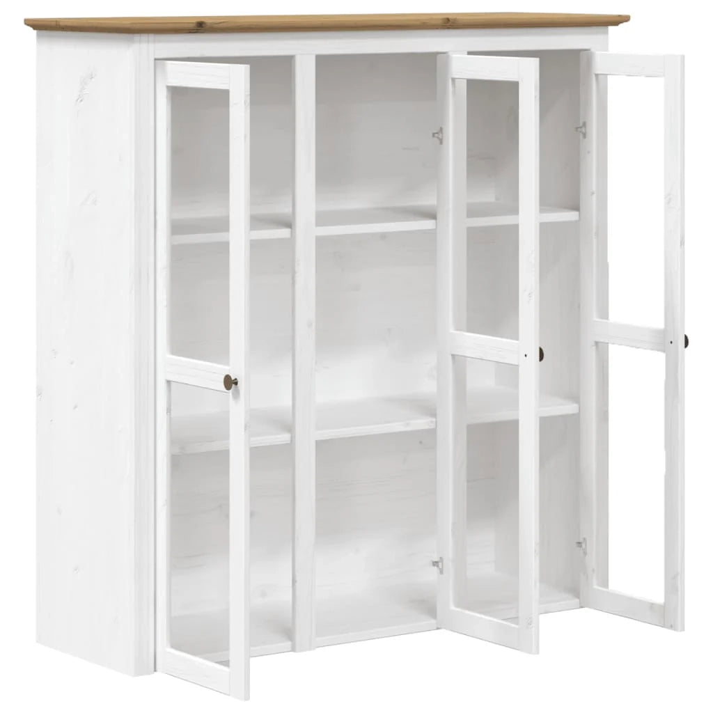 Credenza/cassettiera/armadio/contenitore/organizzatore per cucina/soggiorno BODO 115,5 x 43 x 200,5 cm legno massello di pino marrone 02_0030801