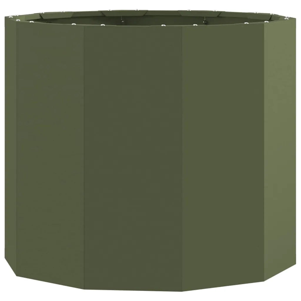Fioriera Verde oliva 60 x 60 x 50 cm Acciaio
