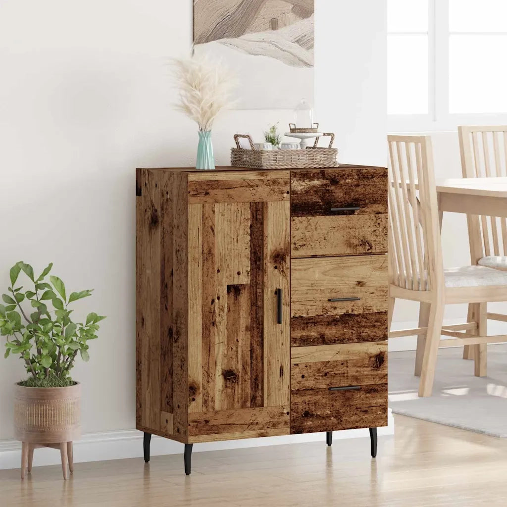 Credenza con Cassetto-Buffet-Armadio da cucina Legno vecchio 69,5 x 34 x 90 cm 765483