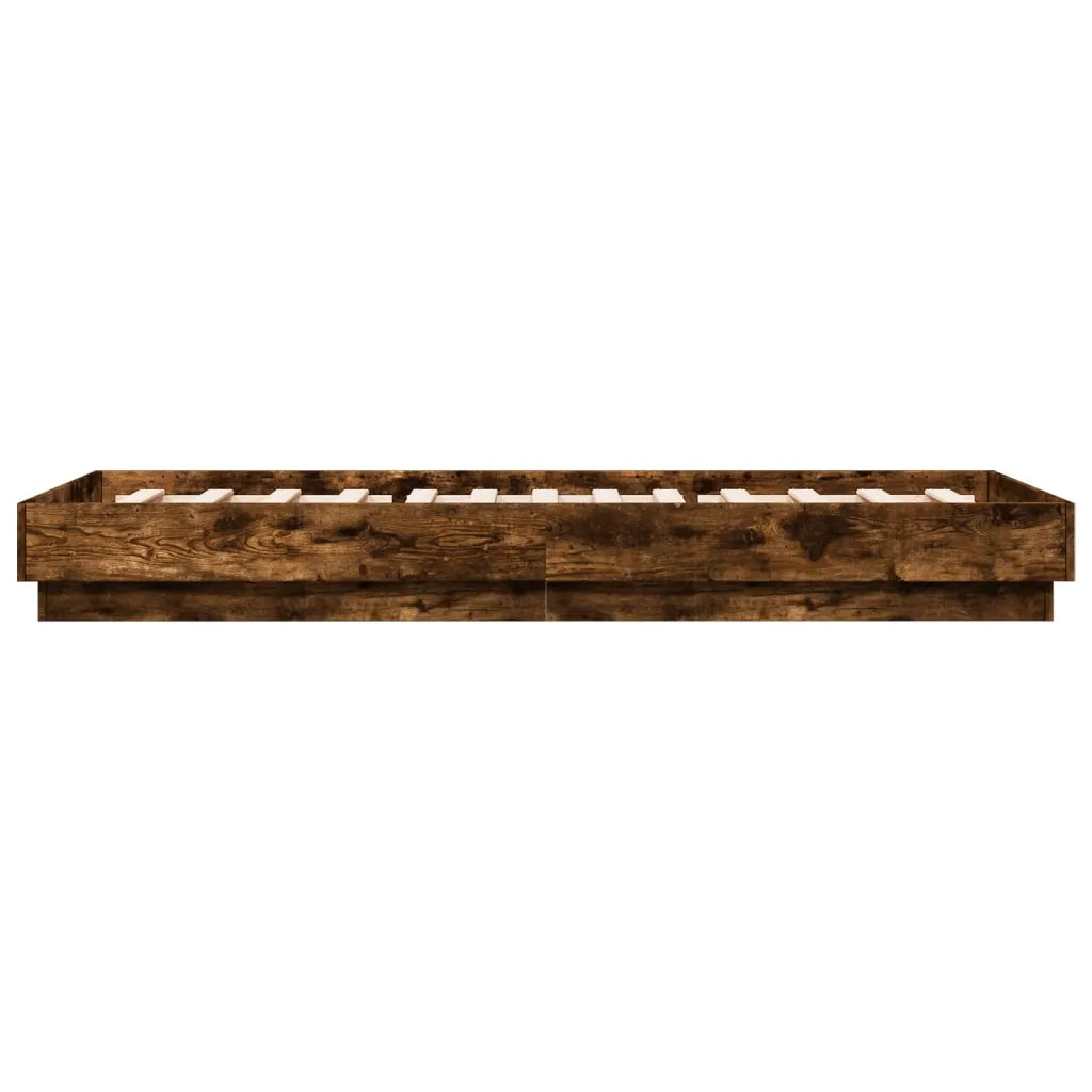 Giroletto senza Materasso Rovere Fumo 90x200 cm in Truciolato 839606