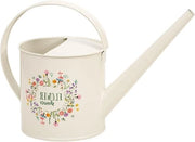 Giocattolo per giardinaggio - doccia decorativa per fiori - 12 l capacità - crema off-white - "Doccia di Fiori" - disegno foglia a fiori