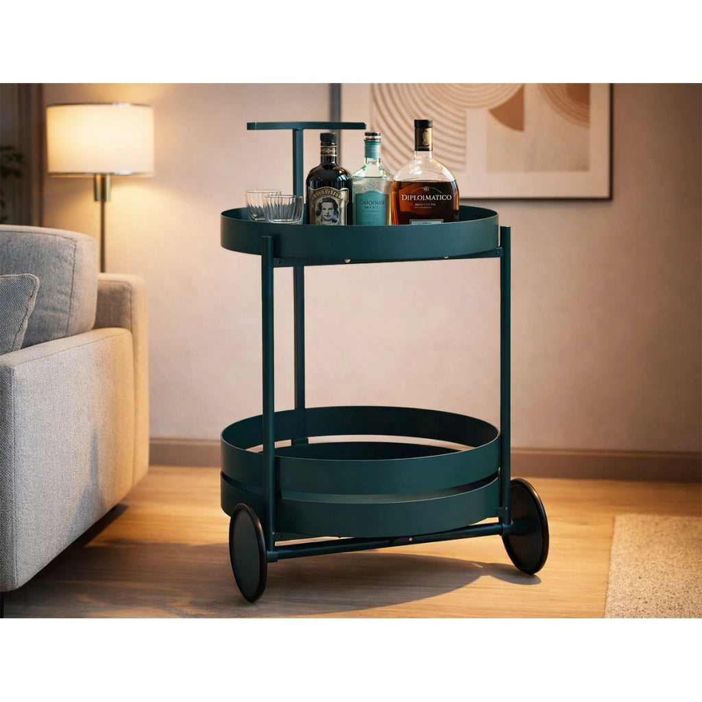 Carrello VKH1108, Beige, Metallo, 40x49,5x61 cm