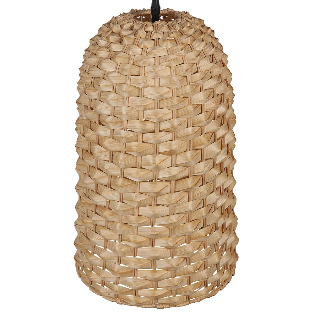 Lampada a sospensione in bambù intrecciata a mano in vimini lampadario naturale