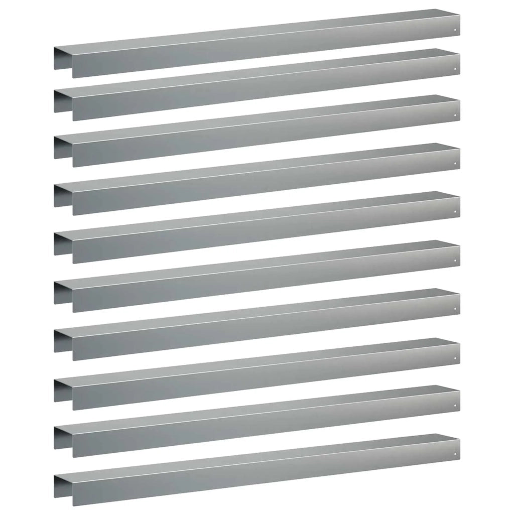Profilo di copertura per giardino 10 pz 100 x 10 x 5 cm 8013048