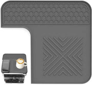 Mat di protezione per caffettiera in silicone, compatibile con ES601, protegge la superficie del caffettiere, sottopiatto antiscivolo per bicchieri, compatibile con accessori di alta gamma per baristi - grigio
