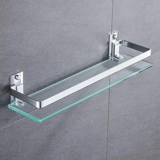 Specchio per bagno in vetro piano - Vetro resistente - Argento - 35CM