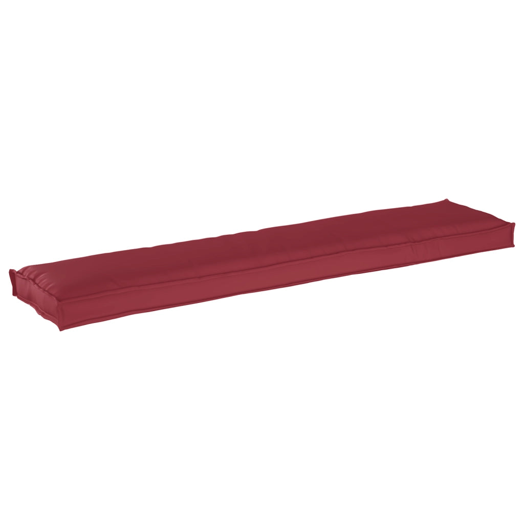 Cuscino per panchina Rosso vino 180x40x8 cm Tessuto Oxford