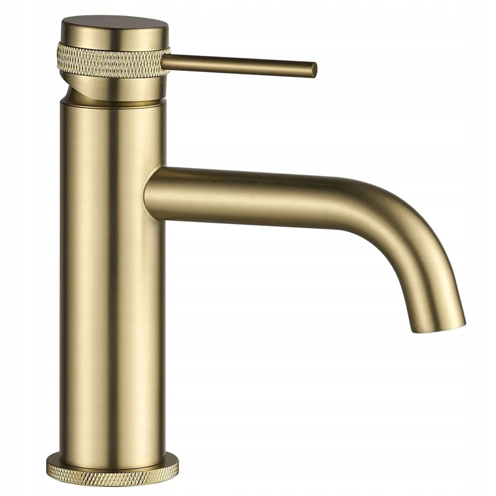 Rubinetto Da Lavabo Rea Lungo Grip Brush Gold Low