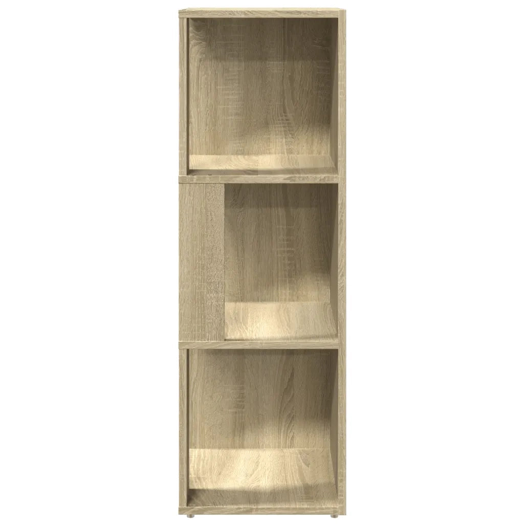 Armadio angolare compatto 33 x 33 x 100 cm 3 scomparti design moderno ed elegante legno ingegnerizzato rovere Sonoma 02_0047970