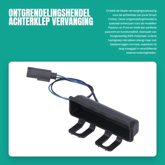 Vitone per Porta Posteriore Solida e Resistente - Maniglia di Apertura - Sostituzione - Adatto per Smart Fortwo - Resistente alla Corrosione - Installazione Facile - Blocco Porta Posteriore

Oggetto:  523-001