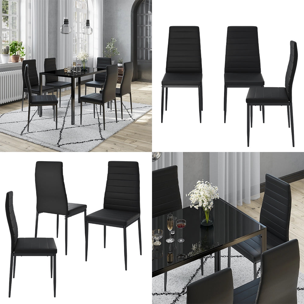 Vicco sedie Nero 42.5 x 48 cm Set di 6