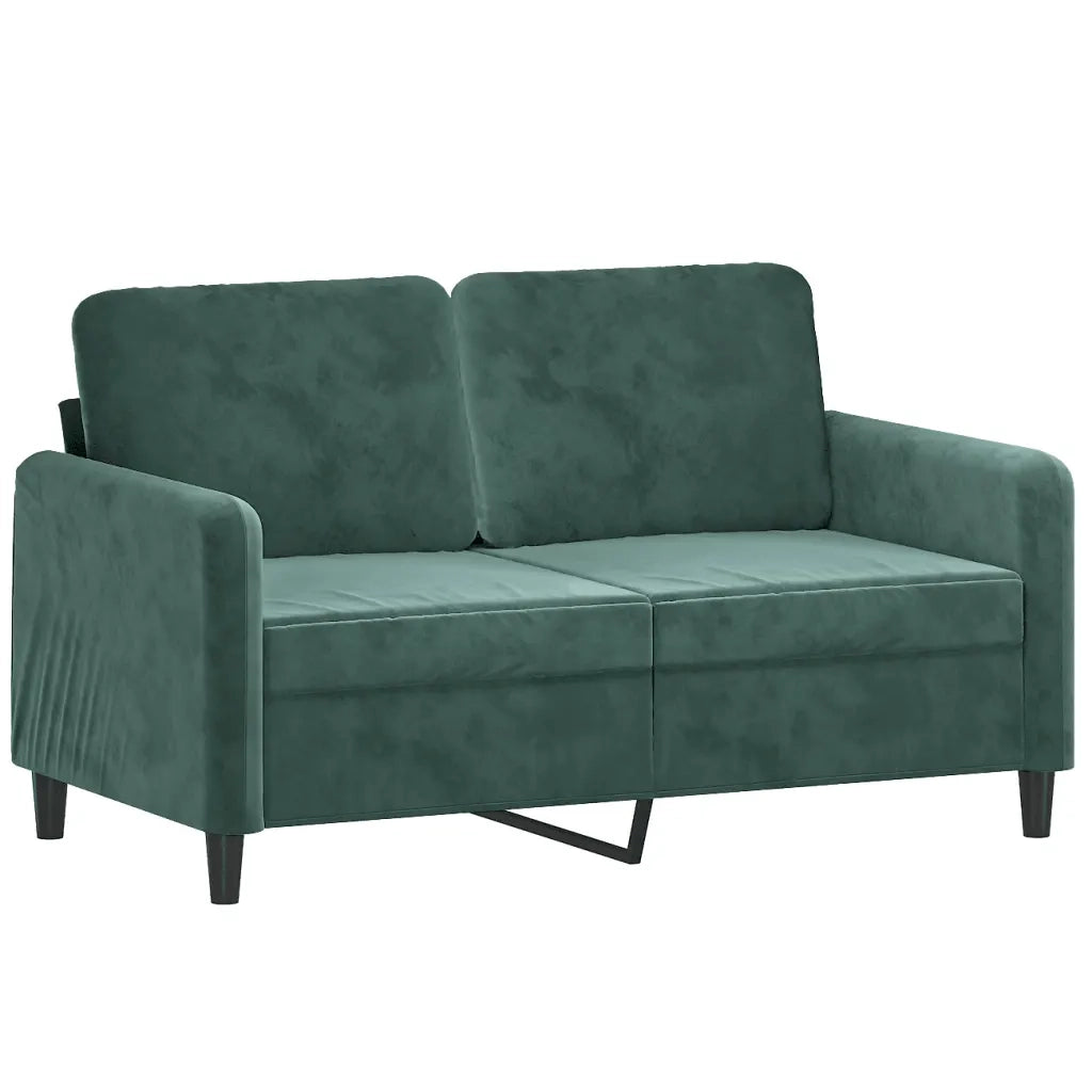 Set di Divani 3 pz con Cuscini Verde Scuro in Vellutocod mxl 130849