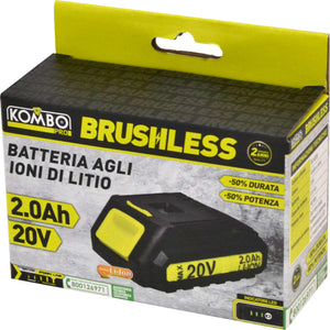 Batteria KOMBO PRO Brushless 2.0Ah – Potenza, Efficienza e Lunga Durata
