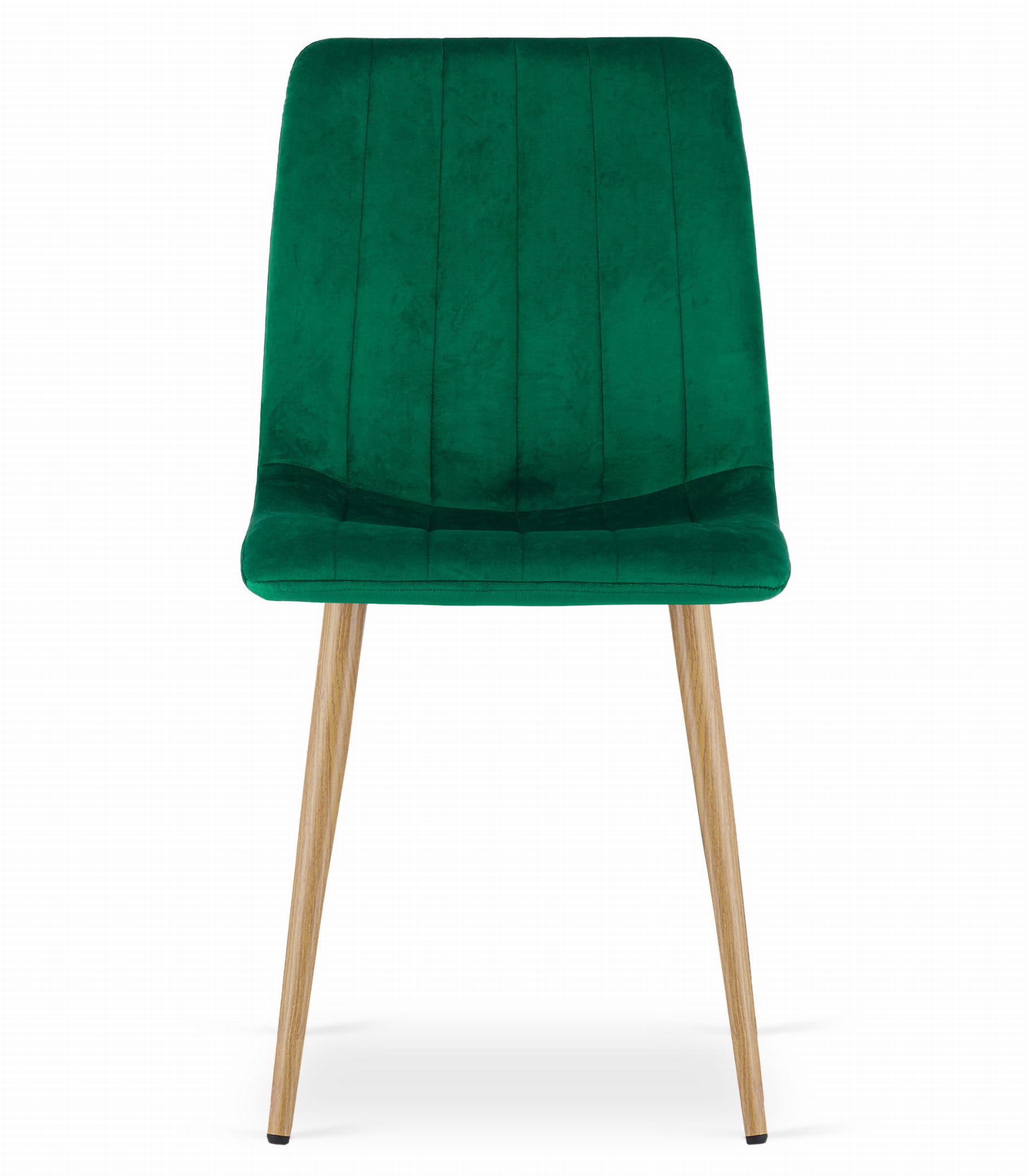 Sedia VALORA JEWA - Velluto verde scuro con gambe in legno x 4