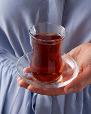 Set di bicchieri in vetro premium da caffè da 6 pezzi, 120 cc. 4 oncia