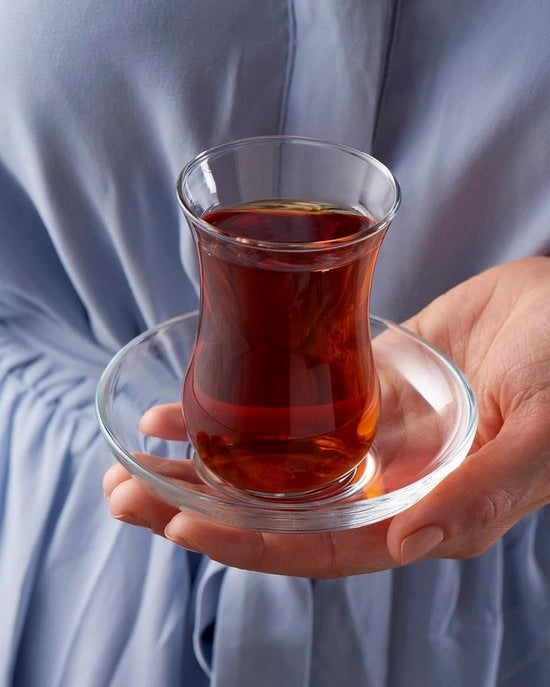 Set di bicchieri in vetro premium da caffè da 6 pezzi, 120 cc. 4 oncia