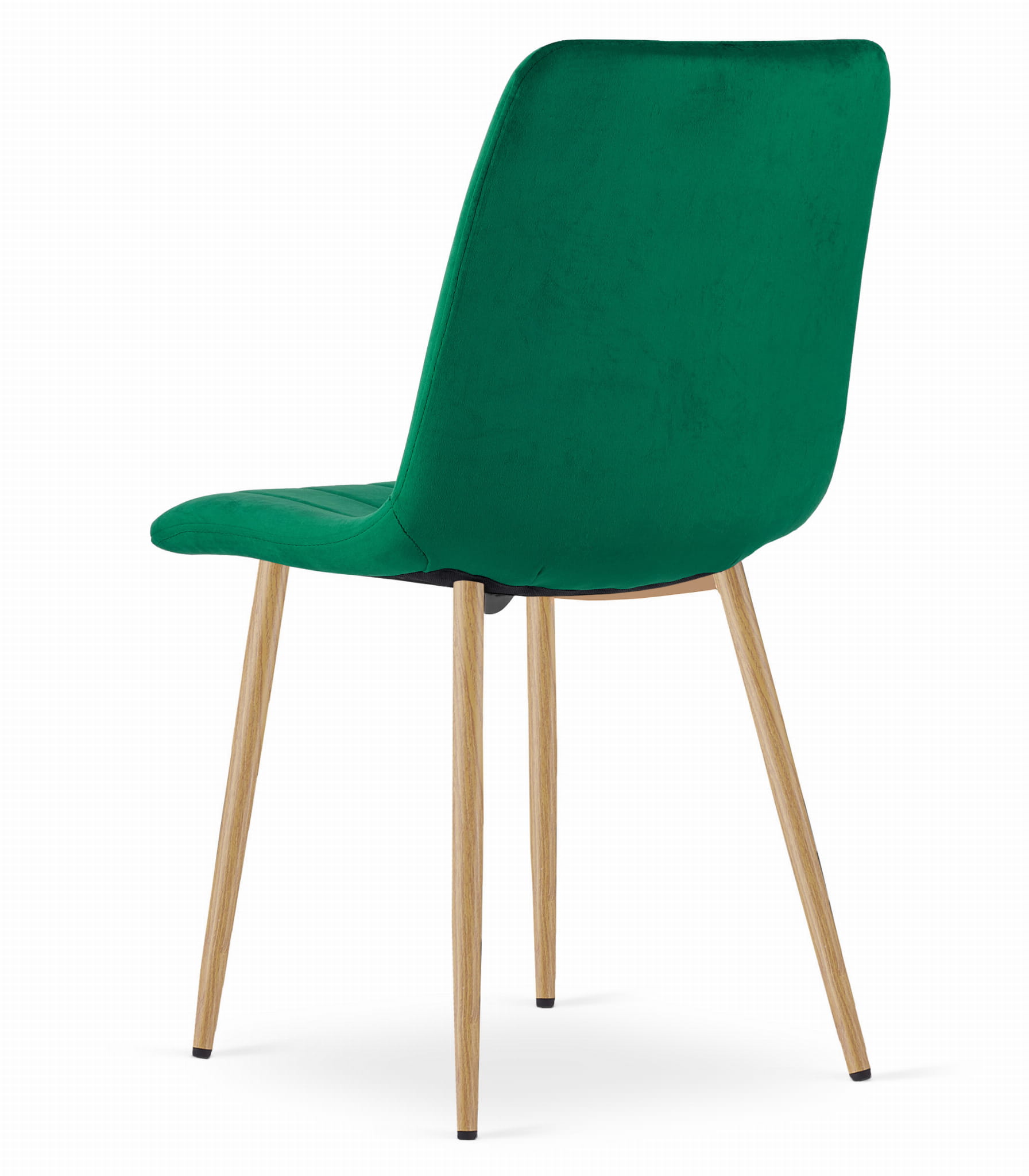Sedia VALORA JEWA - Velluto verde scuro con gambe in legno x 4