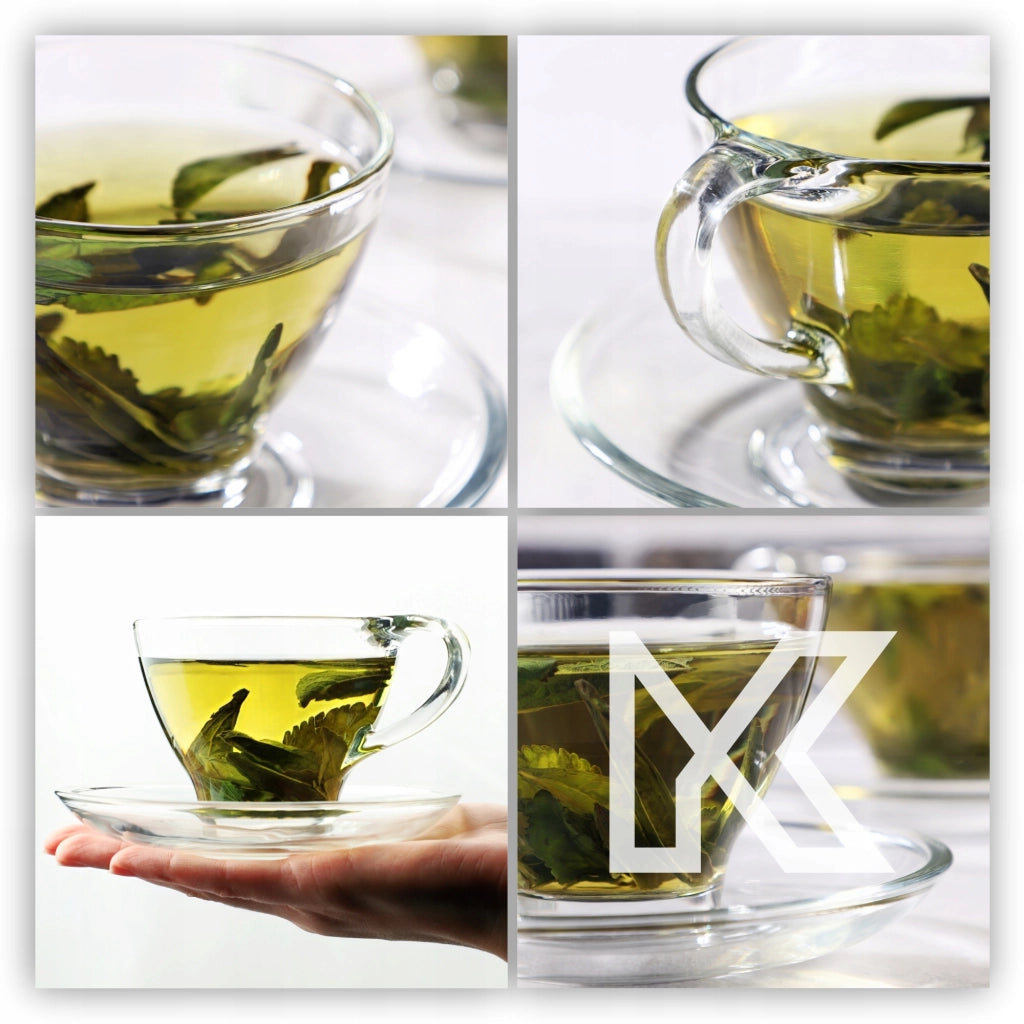 Set di 6 tazze da caffè/tè con piattini KADAX da 200 ml