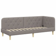 Letto singolo | Letto per adulti | Cornice del letto ad angolo Talpa 80 x 200 cm Tessuto