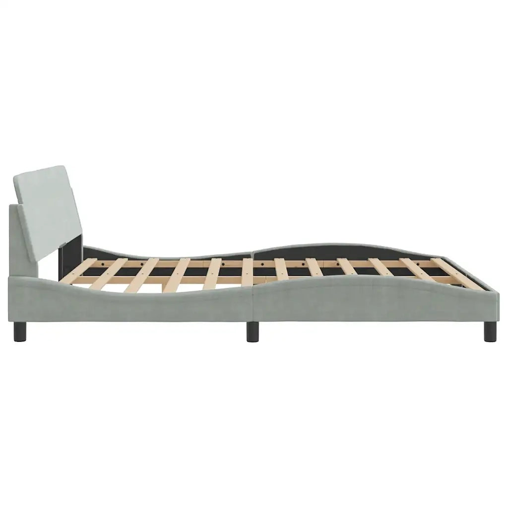 Giroletto Dover Grigio Chiaro 183x213 cm in Velluto 373306