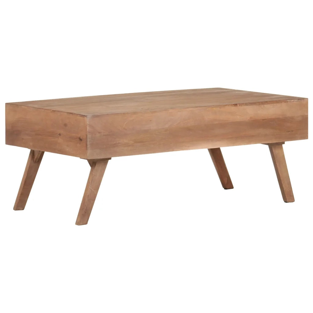 Tavolino da Salotto 100x60x40cm in Legno Massello di Mango 323599