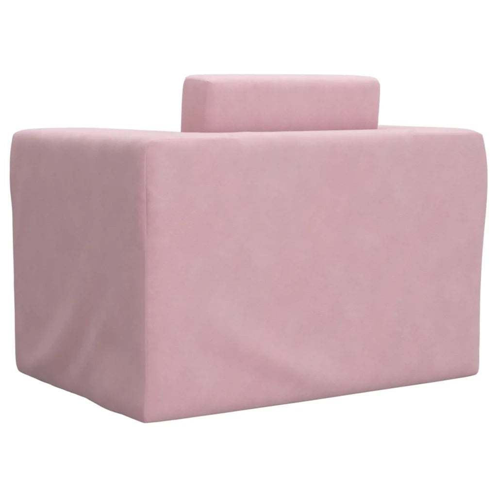 Divano per Bambini | Letto Infantile | Lettino Rosa in Morbido Peluche