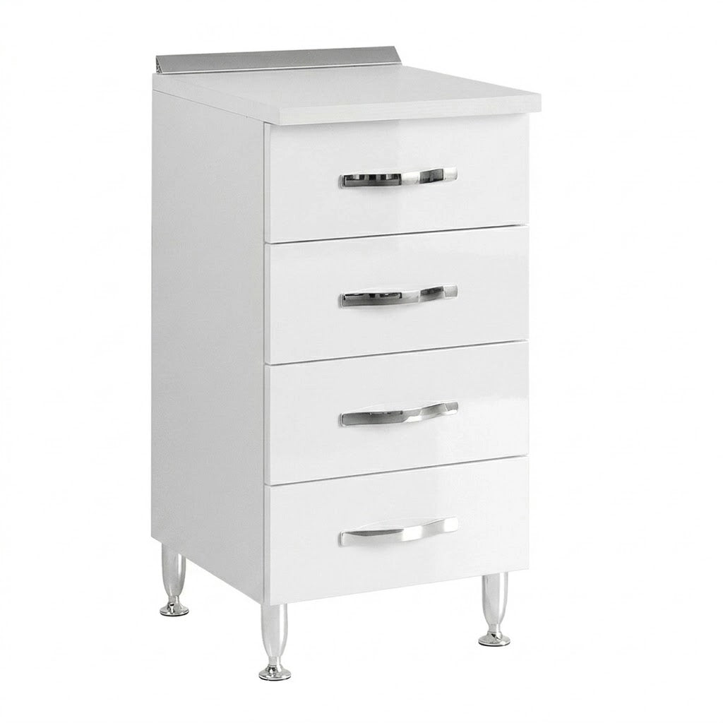 CASSETTIERA PER CUCINE COMPONIBILI L.40 x P.50 x H.85. - col. bianco  - LINEA AZZURRA
