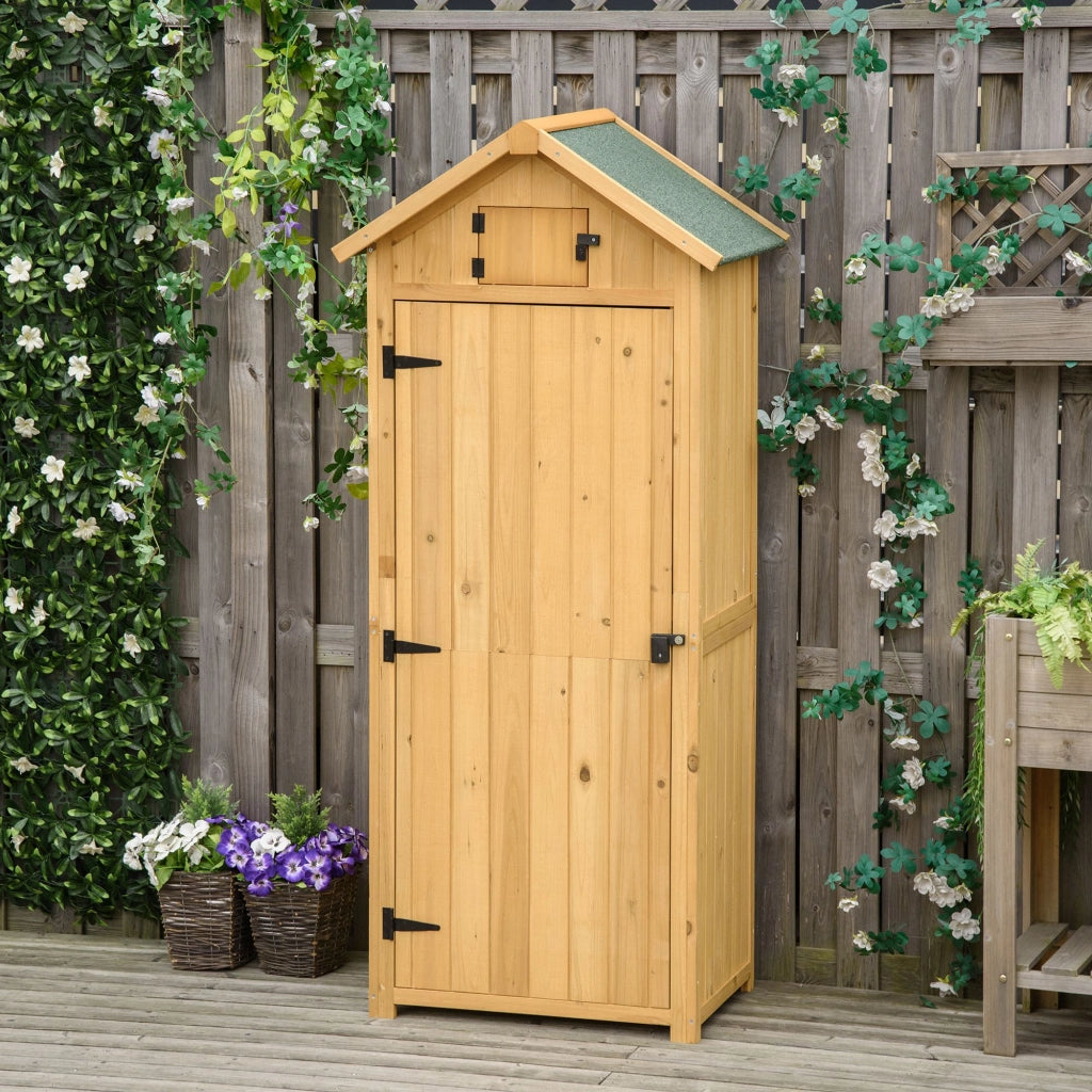 Armadio da giardino ¨C zephmum ¨C 77x54x179 cm giallo