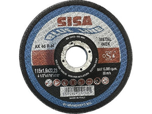 disco abrasivo centro depresso per inox ï mm. 115x1,6x22 cod:ferx.vit52648