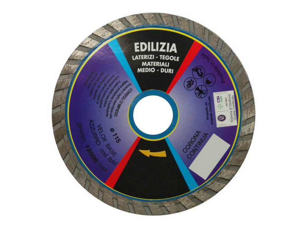 disco diamantato universale corona continua ï mm. 115 cod:ferx.vit9162