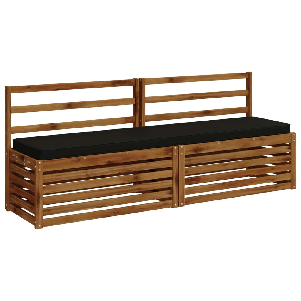 Cuscino per Panchina a 1 Pezzo VUGHT 100% Poliestere Nero 951472